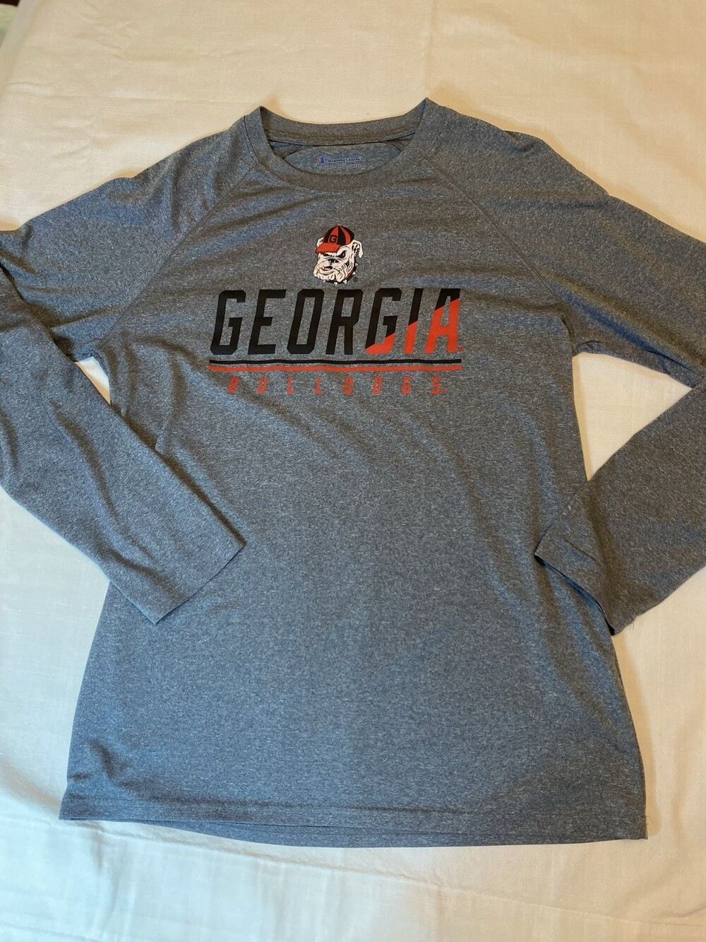 Champion Authentic Athletic Wear Georgia Bulldogs Long Sleeve Womens Size M